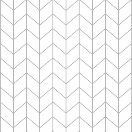 Tapeta jodełka francuska biała w geometryczne szare linie, do salonu lub sypialni