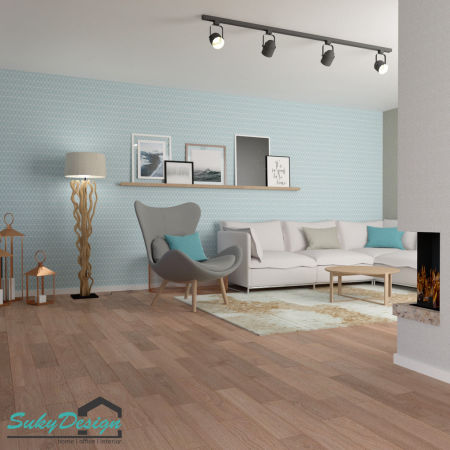 Tapeta we wzór geometryczny niebiesko-biała SIATECZKA, LINIE, TRÓJKĄTY, ROMBY