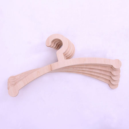 Małe wieszaki dla dzieci, do szafy, drewniane, 3 szt.