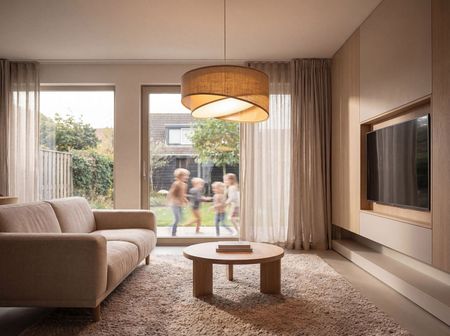 Jutowa lampa wisząca beżowo-kremowa boho, przytulna lampa do sypialni - ARIA