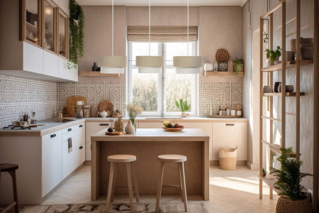 Lampa BOHO na listwie, podwójne abażury z tkaniny jutowej i lnianej, beżowo-kremowa