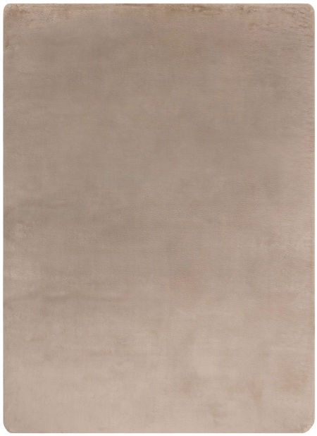 Miękki beżowy dywan do sypialni z pluszu, styl glamour i boho, do prania - POSH Shaggy