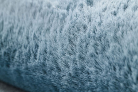 Niebieski dywan dla chłopca, dywanik do łazienki, pluszowy, antypoślizgowy, do prania - POSH Shaggy