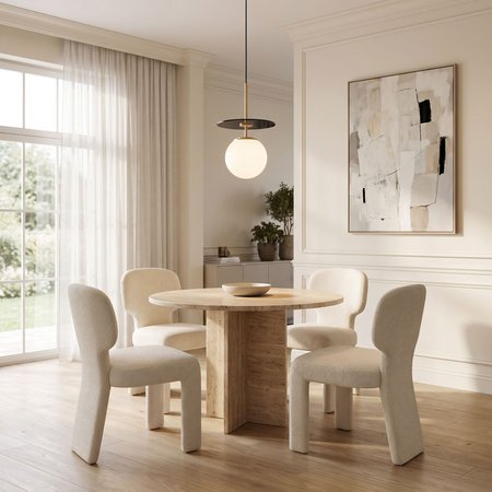 Nowoczesna lampa wisząca w mosiężnej oprawie z białym kloszem, stylowa DALTONA W1