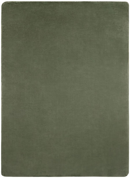 Pluszowy zielony dywan do salonu, zielony dywanik łazienkowy, antypoślizgowy, do prania - POSH Shaggy