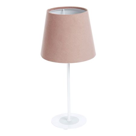 Pudrowo różowa lampka na biurko dla dziewczynki, różowa lampa nocna - JASMINE BEBE