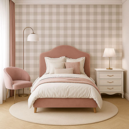 Tapeta w KRATKĘ szara, biała 10 cm