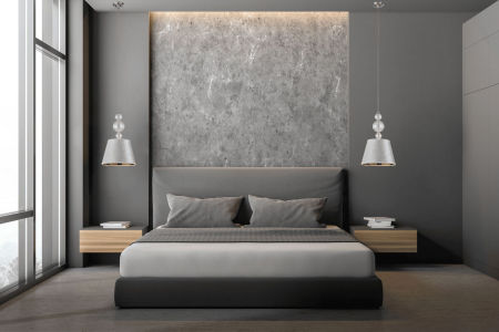 Srebrna, nowoczesna lampa wisząca z abażurem ze złotym wnętrzem MURANEO