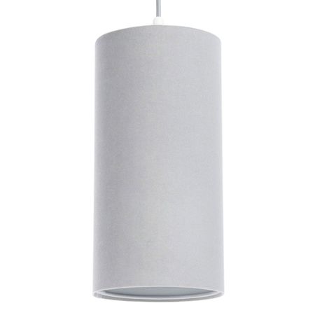 Szara lampa wisząca TUBA nad stół, do sypialni i nad wyspę kuchenną - JASMINE BEBE