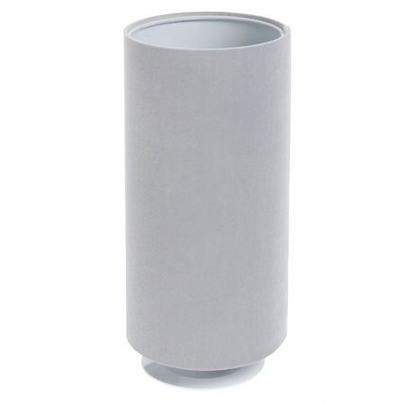 Szara lampka na biurko, minimalistyczna welurowa lampa stołowa - JASMINE BEBE