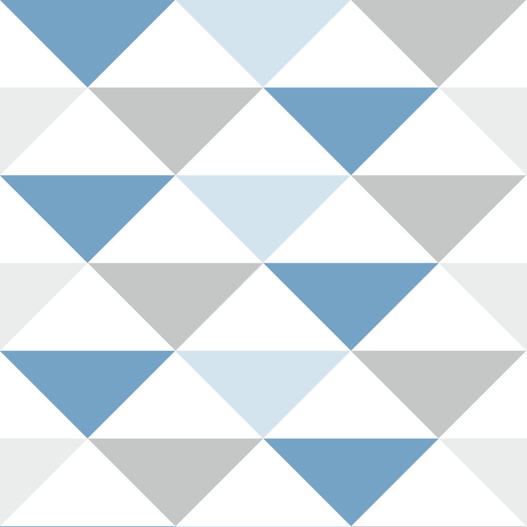 Geometryczna tapeta w trójkąty biało-szaro-niebieskie