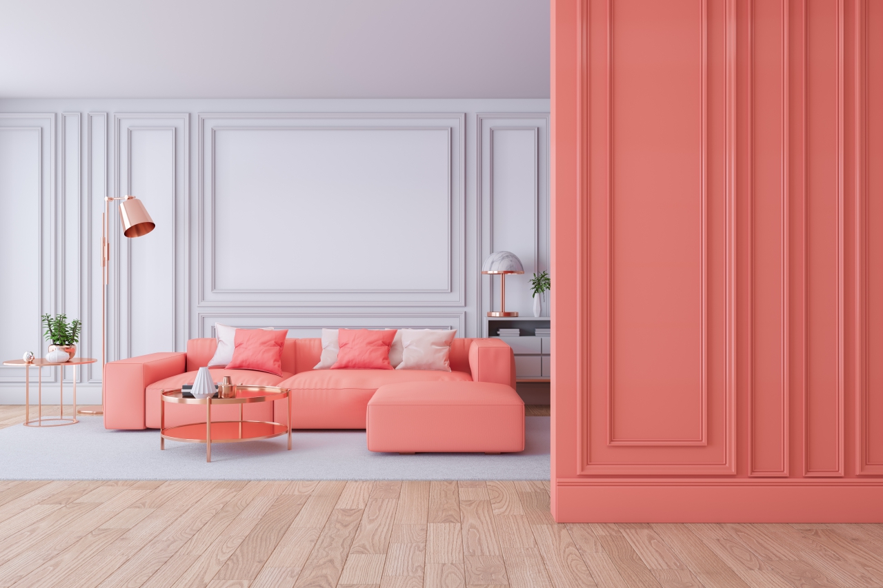 Kolor roku wg Pantone - inspirujący Living Coral we wnętrzach