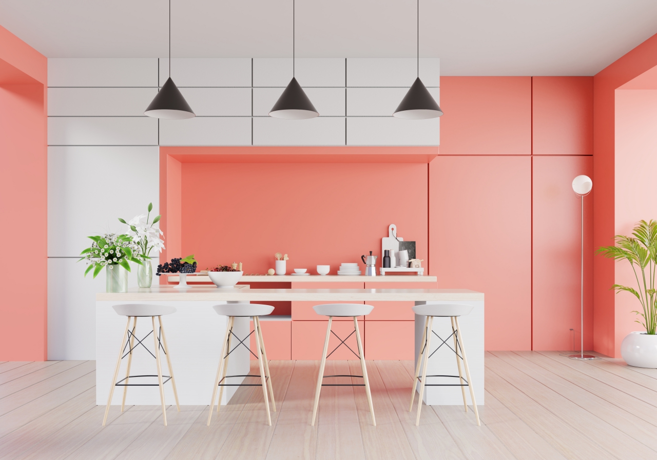 Living Coral we-wnętrzu 2019 Pantone