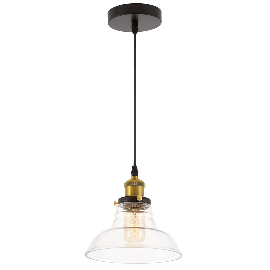 Przezroczysta lampa wisząca industrialna, szklana, loftowa - BAO - Lampit zdjęcie 3